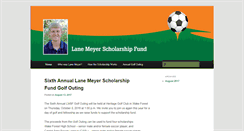 Desktop Screenshot of lanemeyerscholarshipfund.com